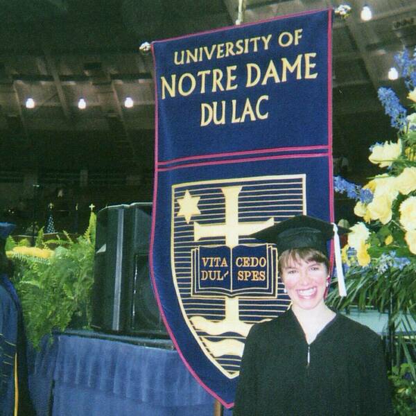 Laura Hoffman Notre Dame Graduation Day May 16 2004